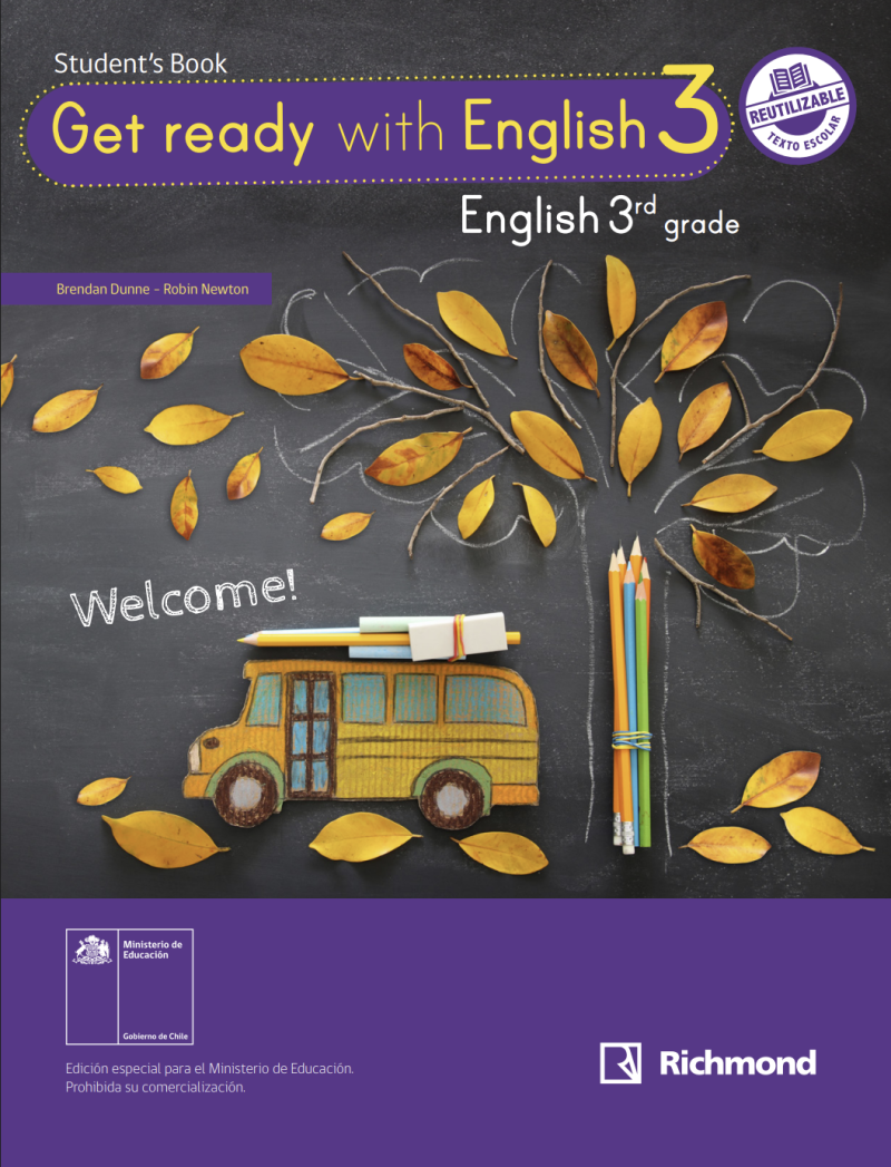 Portada Inglés (Propuesta) 3° Básico, Richmond, Activity Book